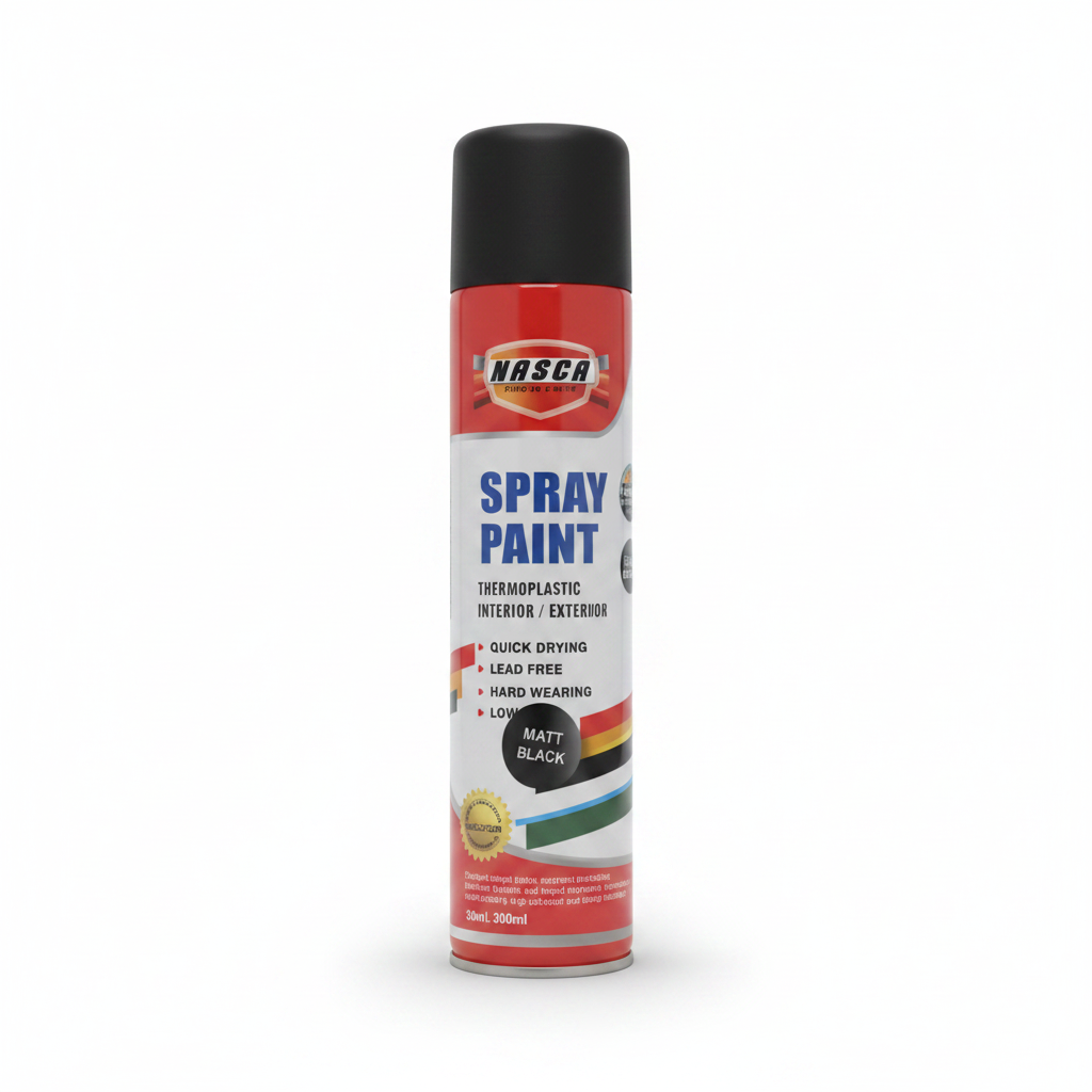 Nasca Thermoplastic Spray Paint Matt Black 300ml