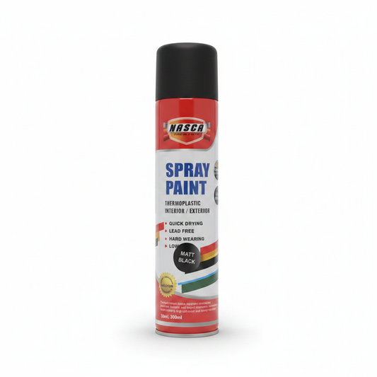 Nasca Thermoplastic Spray Paint Matt Black 300ml