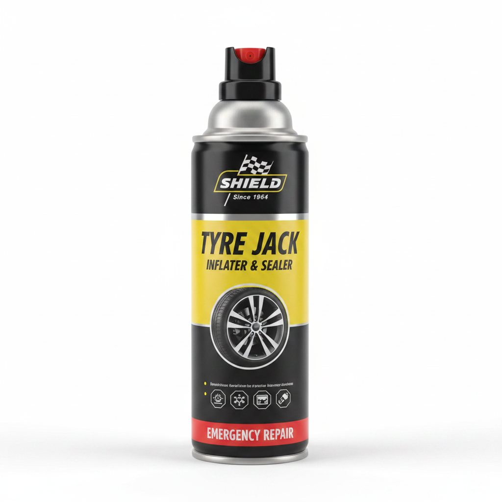 Shield Tyre Jack Inflater & Sealer 250ml